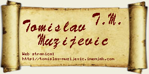 Tomislav Mužijević vizit kartica